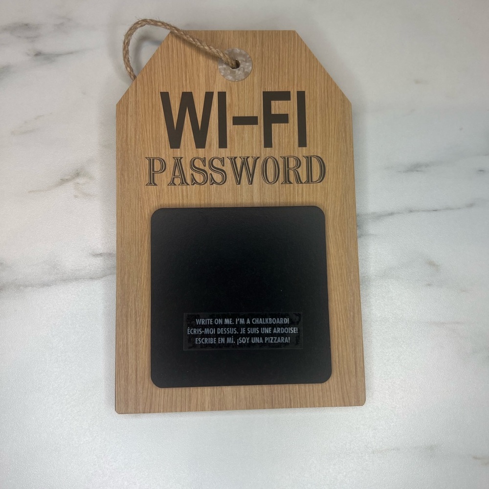 NEW WIFI PASSWORD SIGN FOR CHAULK WRITING
